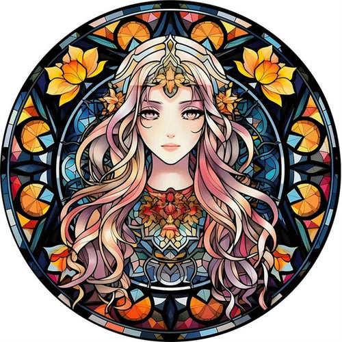 Houten Puzzel - Bloemengodin