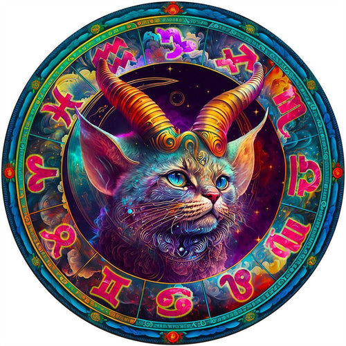 Houten Puzzel - Steenbok Kat