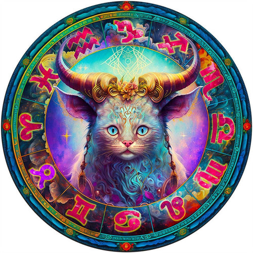 Houten Puzzel - Stier Kat