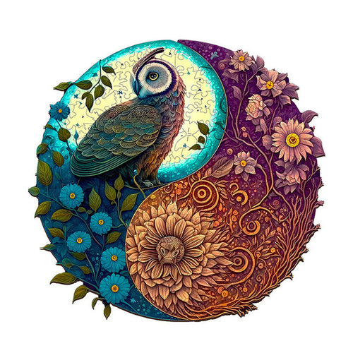 Houten Puzzel - Kleine Uil Tuin