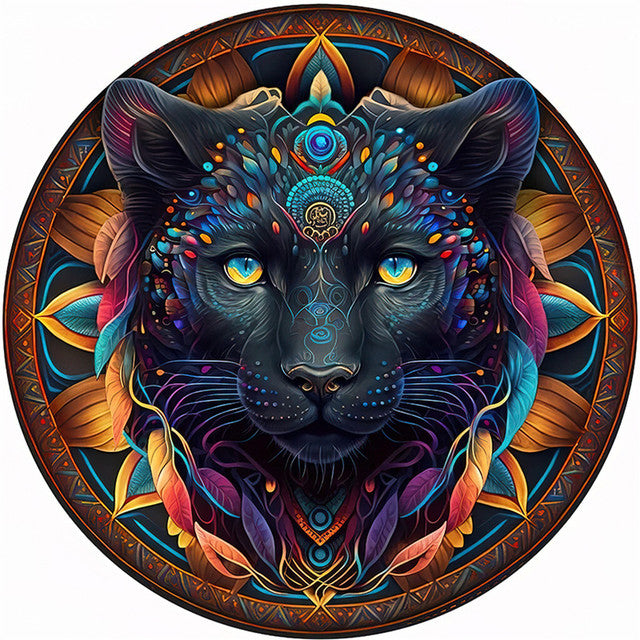 Houten Puzzel - Afrikaanse Kat