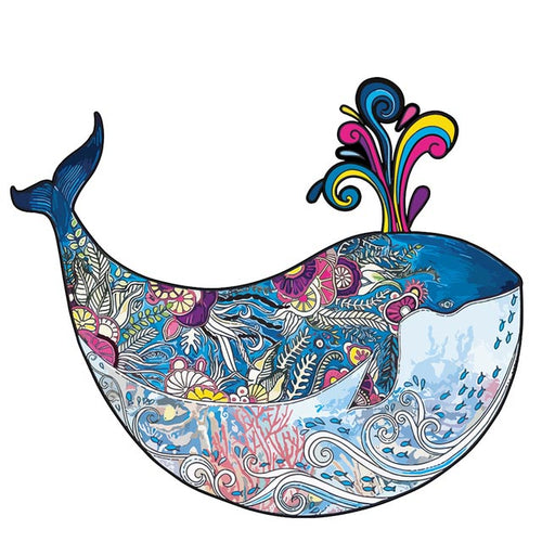 Houten Puzzel - Walvis