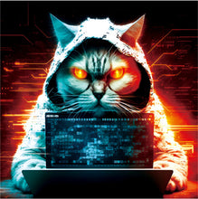 Afbeelding in Gallery-weergave laden, Houten Puzzel - Hacker Kat
