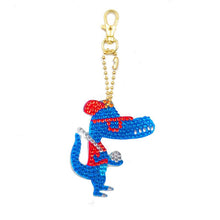 Afbeelding in Gallery-weergave laden, Diamond Painting Hanger Coole Dinosaurussen Set van 4 stuks