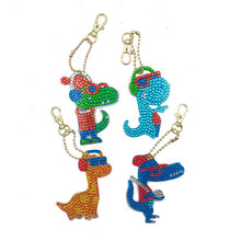 Afbeelding in Gallery-weergave laden, Diamond Painting Hanger Coole Dinosaurussen Set van 4 stuks