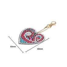 Afbeelding in Gallery-weergave laden, Hartvormige Hanger Diamond Painting Set van 5 Stuks 5
