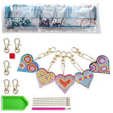 Afbeelding in Gallery-weergave laden, Hartvormige Hanger Diamond Painting met Set van 5 Stuks