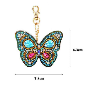 Set van 6 stuks Vlinder Pendentifs Diamond Painting