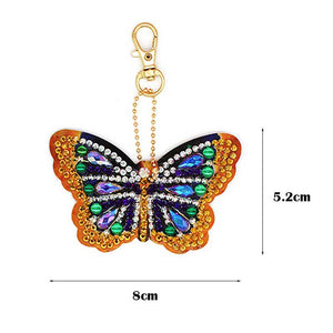 Set van 6 stuks Vlinder Pendentifs Diamond Painting