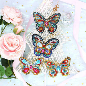 Set van 6 stuks Vlinder Pendentifs Diamond Painting