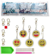 Afbeelding in Gallery-weergave laden, Diamond Painting Hanger Smiley Set van 5 stuks