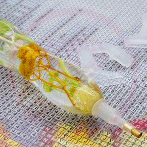 Premium Ergonomische Pen Diamond Painting Groene Oranje Planten