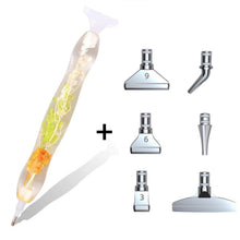 Afbeelding in Gallery-weergave laden, Premium Ergonomische Pen Diamond Painting Groene Oranje Planten