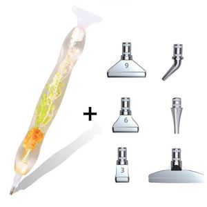 Premium Ergonomische Pen Diamond Painting Groene Oranje Planten