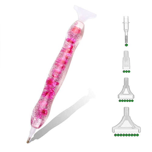 Premium ergonomische pen Diamond Painting Roze Bloemen 5 Varianten