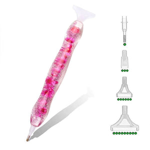 Premium ergonomische pen Diamond Painting Roze Bloemen 5 Varianten