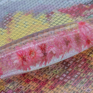 Premium Ergonomische Pen Diamond Painting Roze Bloemen