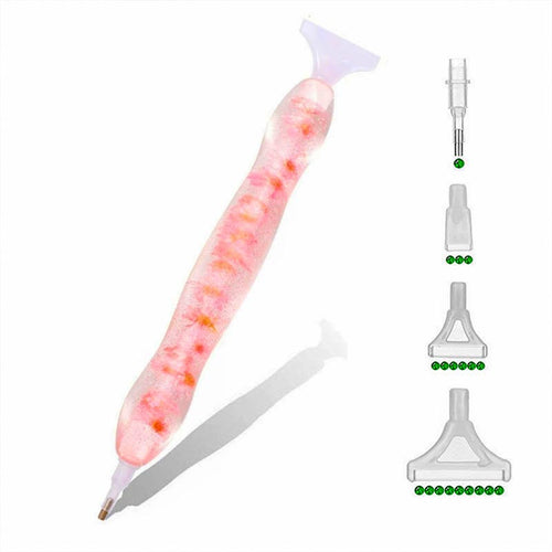 Premium Ergonomische Pen Diamond Painting Roze Bloemen