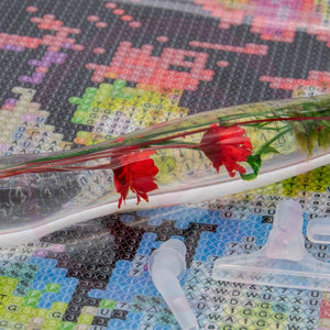 Premium Ergonomische Pen Diamond Painting Rode Bloemen