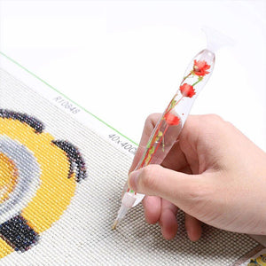 Premium Ergonomische Pen Diamond Painting Rode Bloemen