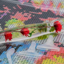 Afbeelding in Gallery-weergave laden, Premium Ergonomische Pen Diamond Painting Rode Bloemen