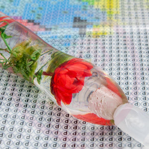 Premium Ergonomische Pen Diamond Painting Rode Bloemen