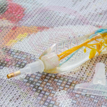 Afbeelding in Gallery-weergave laden, Premium ergonomische pen Diamond Painting Planten Turquoise Oranje