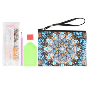 Polstas Diamond Painting met Blauwe Mandala