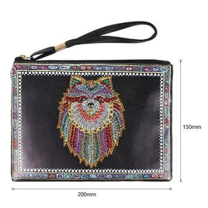 Polstas Diamond Painting Glanzende Hond