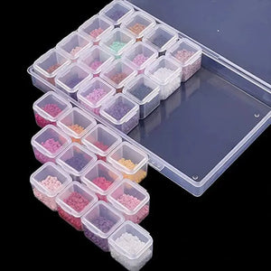 Opbergdoos L Diamond Painting met 28 Vakken Accessoires