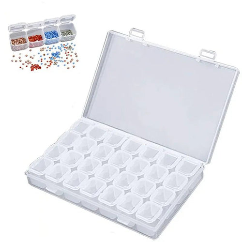 Opbergdoos L Diamond Painting met 28 Vakken Accessoires