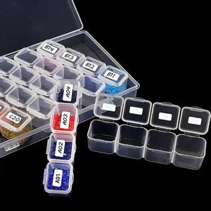 Opbergdoos L Diamond Painting met 28 Vakken Accessoires