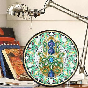 LED-lamp Diamond Painting met Hamsa-hand