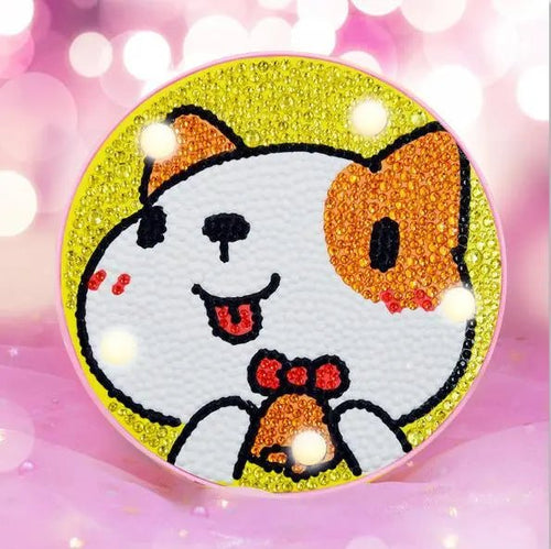 LED-lamp Diamond Painting Hond