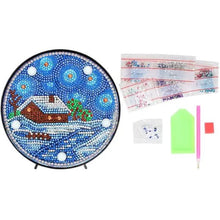 Afbeelding in Gallery-weergave laden, LED-lamp Diamond Painting Winterhuis