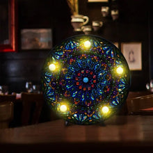 Afbeelding in Gallery-weergave laden, LED-lamp Diamond Painting Mandala Blauw