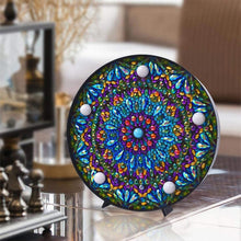 Afbeelding in Gallery-weergave laden, LED-lamp Diamond Painting Mandala Blauw
