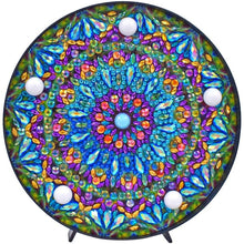 Afbeelding in Gallery-weergave laden, LED-lamp Diamond Painting Mandala Blauw