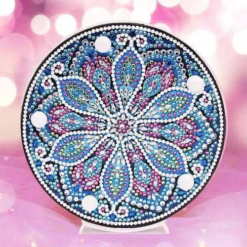 LED-lamp Diamond Painting Mandala Bloem