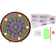 Afbeelding in Gallery-weergave laden, LED Licht Diamond Painting Groene Mandala
