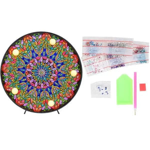 LED Licht Diamond Painting Groene Mandala