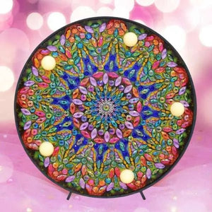 LED Licht Diamond Painting Groene Mandala