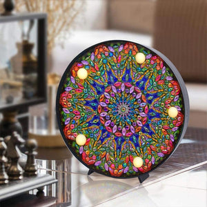 LED Licht Diamond Painting Groene Mandala