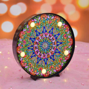 LED Licht Diamond Painting Groene Mandala