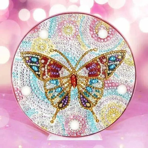 LED-lamp Diamond Painting Vlinder