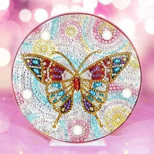 LED-lamp Diamond Painting Vlinder