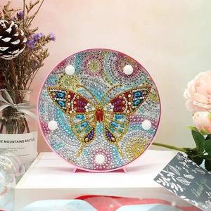 LED-lamp Diamond Painting Vlinder