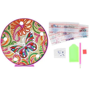 LED-lamp Diamond Painting met Vlinder