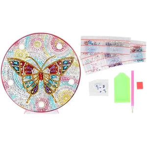 LED-lamp Diamond Painting Vlinder