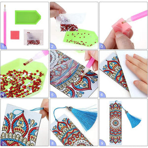 Diamond Painting Boekenleggers met Mandala